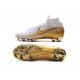 Nike Mercurial Superfly 6 Elite FG Crampon de Foot Blanc Or