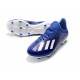 Chaussure de football à crampon adidas X 19.1 FG Bleu Blanc