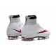 Chausssures Neuf 2015-2016 Nike Mercurial Superfly 4 FG Blanc Rouge