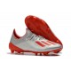 Chaussure de football à crampon adidas X 19.1 FG Argent Rouge
