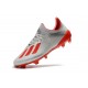 Chaussure de football à crampon adidas X 19.1 FG Argent Rouge