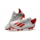 Chaussure de football à crampon adidas X 19.1 FG Argent Rouge