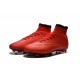 Chaussure Crampons Moulés Nike Mercurial Superfly Iv FG CR7 Rouge Or