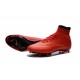 Chaussure Crampons Moulés Nike Mercurial Superfly Iv FG CR7 Rouge Or