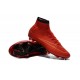 Chaussure Crampons Moulés Nike Mercurial Superfly Iv FG CR7 Rouge Or