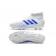 Chaussures de Foot adidas Predator 19+ FG Blanc Bleu