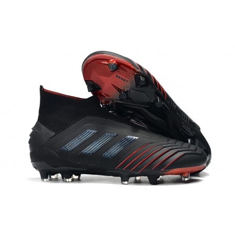 Chaussures de Foot adidas Predator 19+ FG Noir Rouge