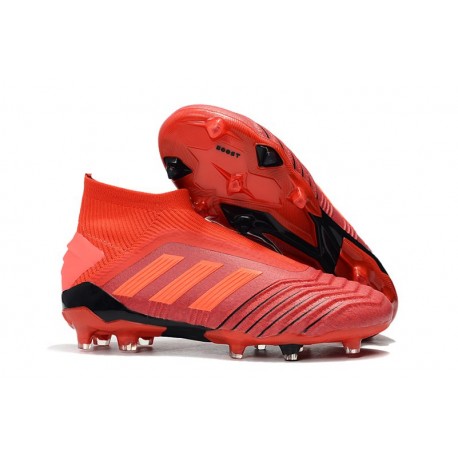 Chaussures de Foot adidas Predator 19+ FG Rouge