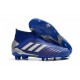 Chaussures de Foot adidas Predator 19+ FG Bleu Argent