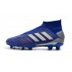 Chaussures de Foot adidas Predator 19+ FG Bleu Argent