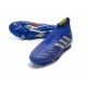 Chaussures de Foot adidas Predator 19+ FG Bleu Argent