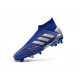 Chaussures de Foot adidas Predator 19+ FG Bleu Argent