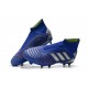 Chaussures de Foot adidas Predator 19+ FG Bleu Argent