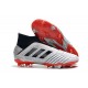 Chaussures de Foot adidas Predator 19+ FG Argent Noir Rouge