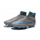 Chausssures Neuf 2015-2016 Nike Mercurial Superfly 4 FG Gris Bleu