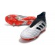 Chaussures de Foot adidas Predator 19+ FG Argent Noir Rouge