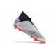 Chaussures de Foot adidas Predator 19+ FG Argent Noir Rouge