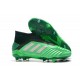 Chaussures de Foot adidas Predator 19+ FG Vert Argent
