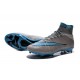 Chausssures Neuf 2015-2016 Nike Mercurial Superfly 4 FG Gris Bleu