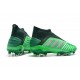 Chaussures de Foot adidas Predator 19+ FG Vert Argent