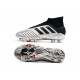 Chaussures de Foot adidas Predator 19+ FG Argent Noir
