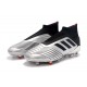 Chaussures de Foot adidas Predator 19+ FG Argent Noir