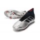 Chaussures de Foot adidas Predator 19+ FG Argent Noir