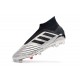 Chaussures de Foot adidas Predator 19+ FG Argent Noir