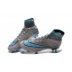Chausssures Neuf 2015-2016 Nike Mercurial Superfly 4 FG Gris Bleu