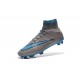 Chausssures Neuf 2015-2016 Nike Mercurial Superfly 4 FG Gris Bleu