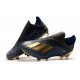 Crampons de Foot Nouvelles adidas X 19+ FG - Noir Bleu Or