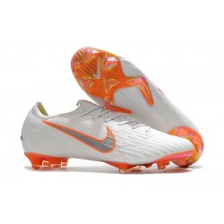 Chaussures Nike Mercurial Vapor XII Elite FG - Blanc Orange