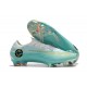 Chaussures Nike Mercurial Vapor XII Elite FG - Blanc Bleu