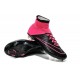 Chaussure Crampons Moulés Nike Mercurial Superfly Iv FG CR7 Cuir Noir Rose