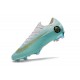 Chaussures Nike Mercurial Vapor XII Elite FG - Blanc Bleu