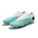 Chaussures Nike Mercurial Vapor XII Elite FG - Blanc Bleu