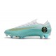 Chaussures Nike Mercurial Vapor XII Elite FG - Blanc Bleu