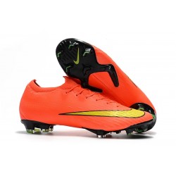 Chaussures Nike Mercurial Vapor XII Elite FG - Orange Jaune