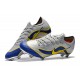 Nike Mercurial Vapor 12 Elite FG Crampons - Argent Bleu Jaune