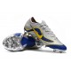 Nike Mercurial Vapor 12 Elite FG Crampons - Argent Bleu Jaune