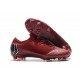 Nike Mercurial Vapor 12 Elite FG Crampons - Rouge Noir