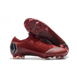 Nike Mercurial Vapor 12 Elite FG Crampons - Rouge Noir