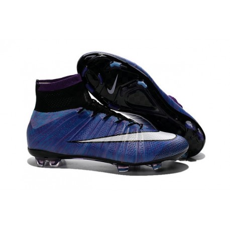 Chausssures Neuf 2015-2016 Nike Mercurial Superfly 4 FG Violet Blanc Noir