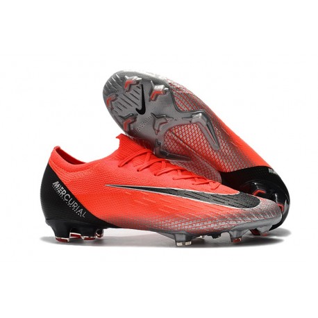 Chaussure Nike Mercurial Vapor XII 360 Elite FG Ronaldo Rouge Noir
