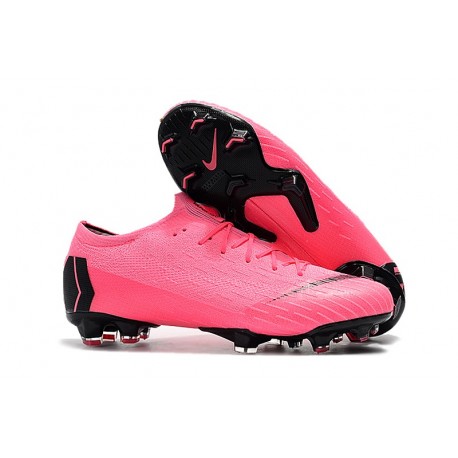 Chaussure Nike Mercurial Vapor XII 360 Elite FG Rose Noir