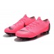 Chaussure Nike Mercurial Vapor XII 360 Elite FG Rose Noir