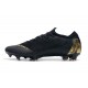 Chaussure Nike Mercurial Vapor XII 360 Elite FG Noir Or