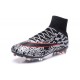 Chaussure Crampons Moulés Nike Mercurial Superfly Iv FG CR7 Noir Blanc Rouge