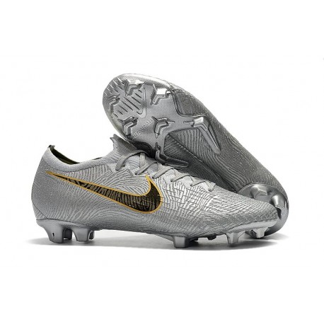 Nike Crampon Mercurial Vapor 12 Elite FG ACC - Argent Noir