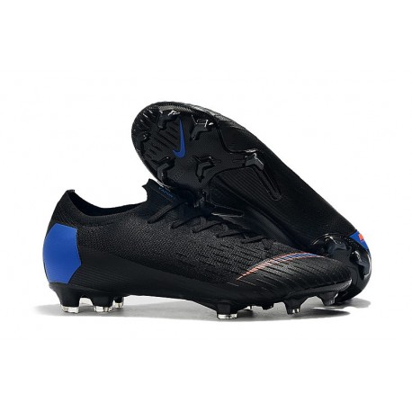 Nike Crampon Mercurial Vapor 12 Elite FG ACC - Noir Bleu